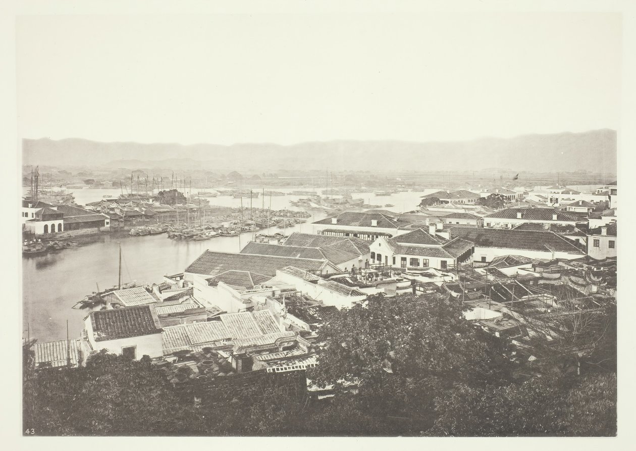 Foochow külföldi letelepedés, c. 1868. alkotó: John Thomson