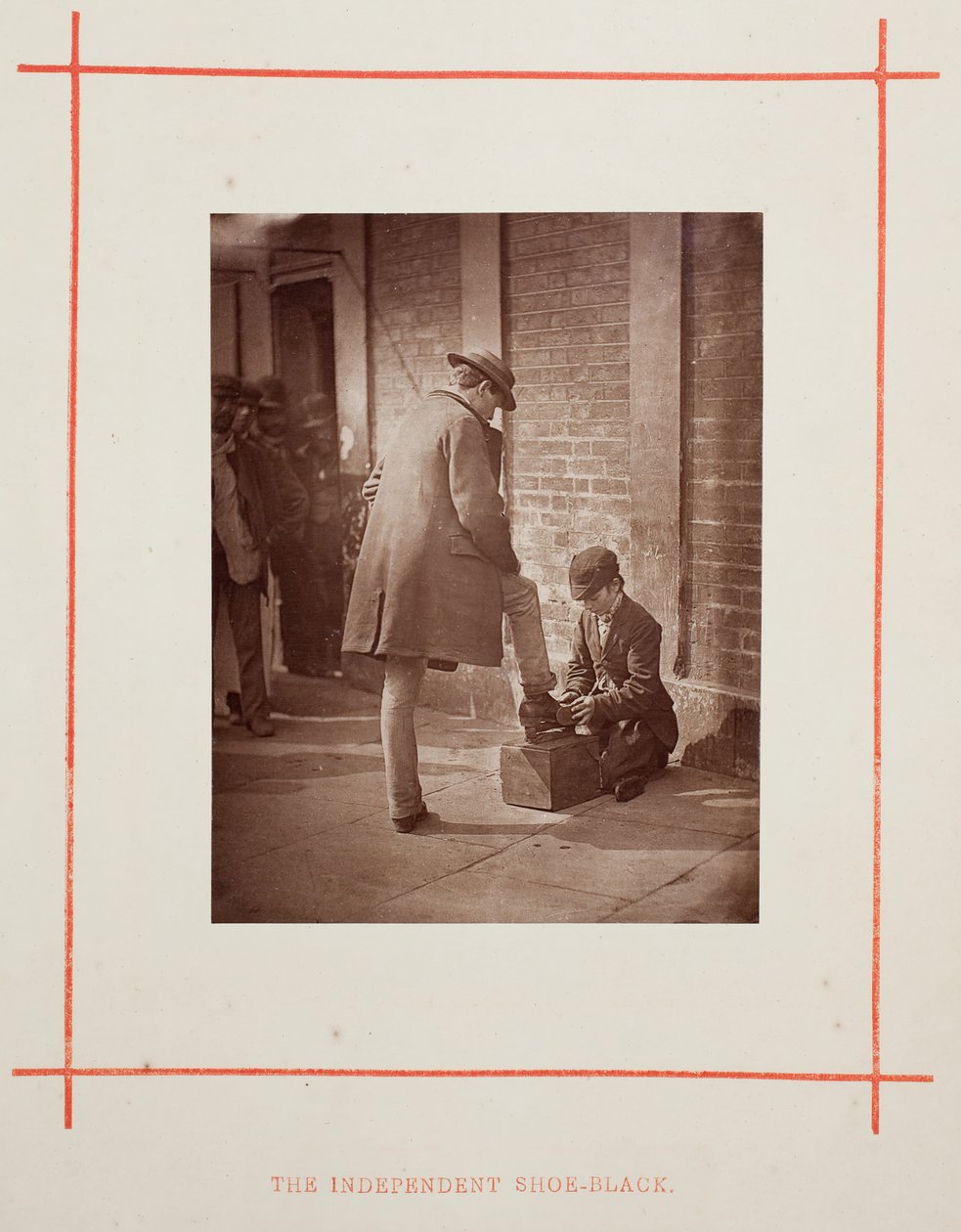 The Independent Shoe-Black, 1877. alkotó: John Thomson