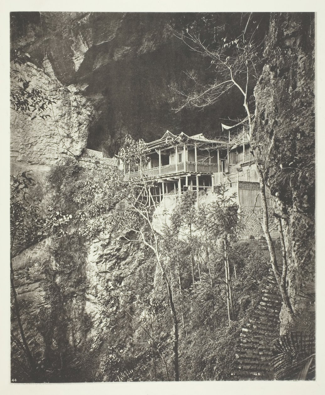 Yuenfu kolostor, kb. 1868. alkotó: John Thomson
