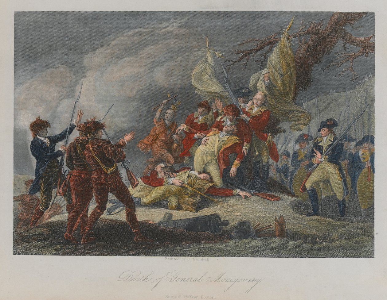 Montgomery tábornok halála, 1775 alkotó: John Trumbull