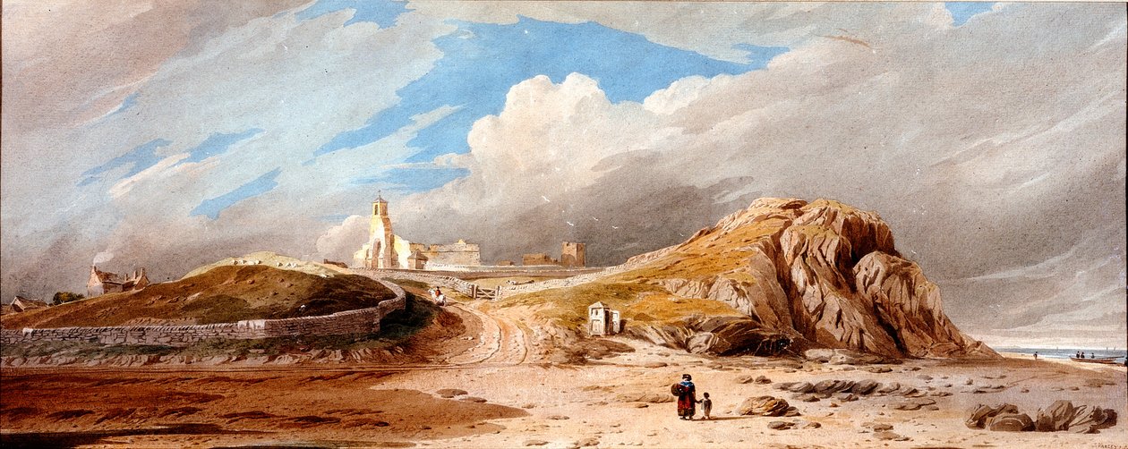 Holy Island (akvarell, papír (fektetve)) alkotó: John Varley