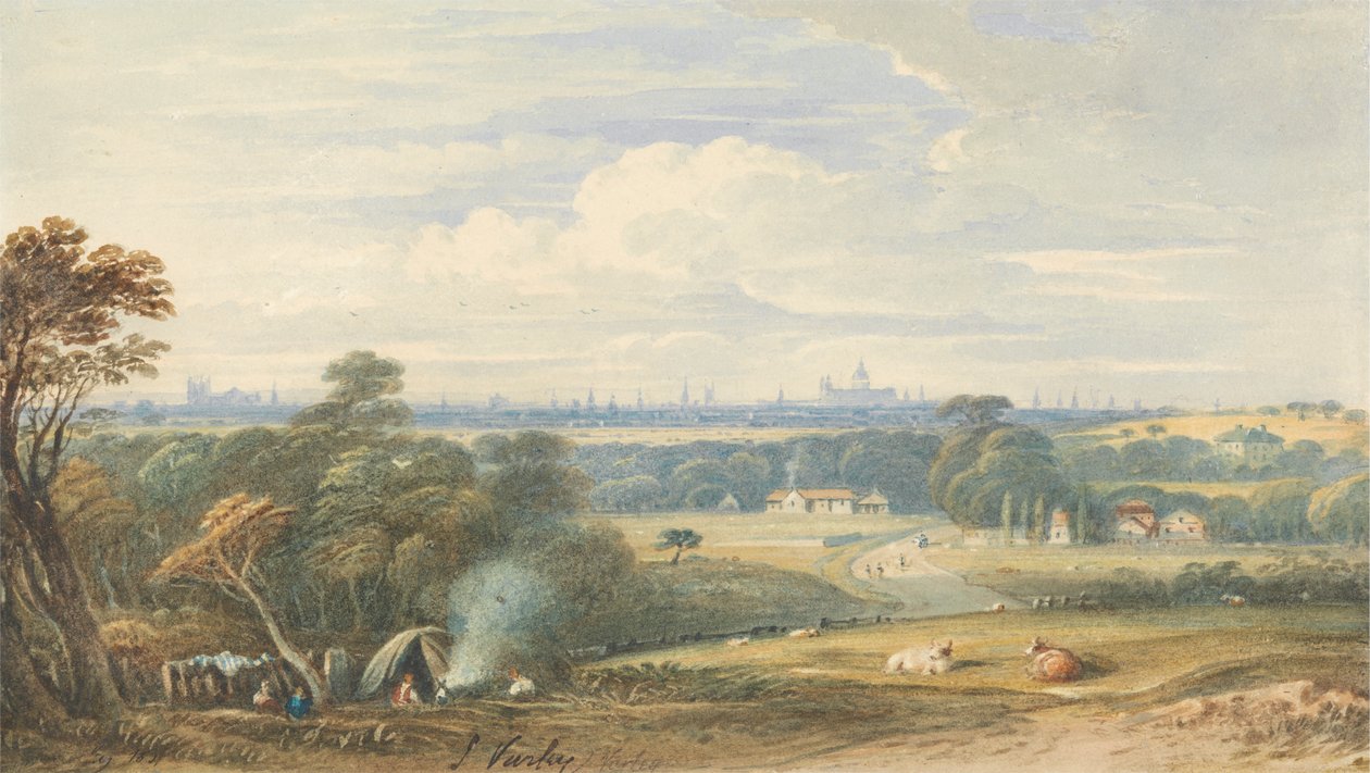 London délnyugat felől alkotó: John Varley