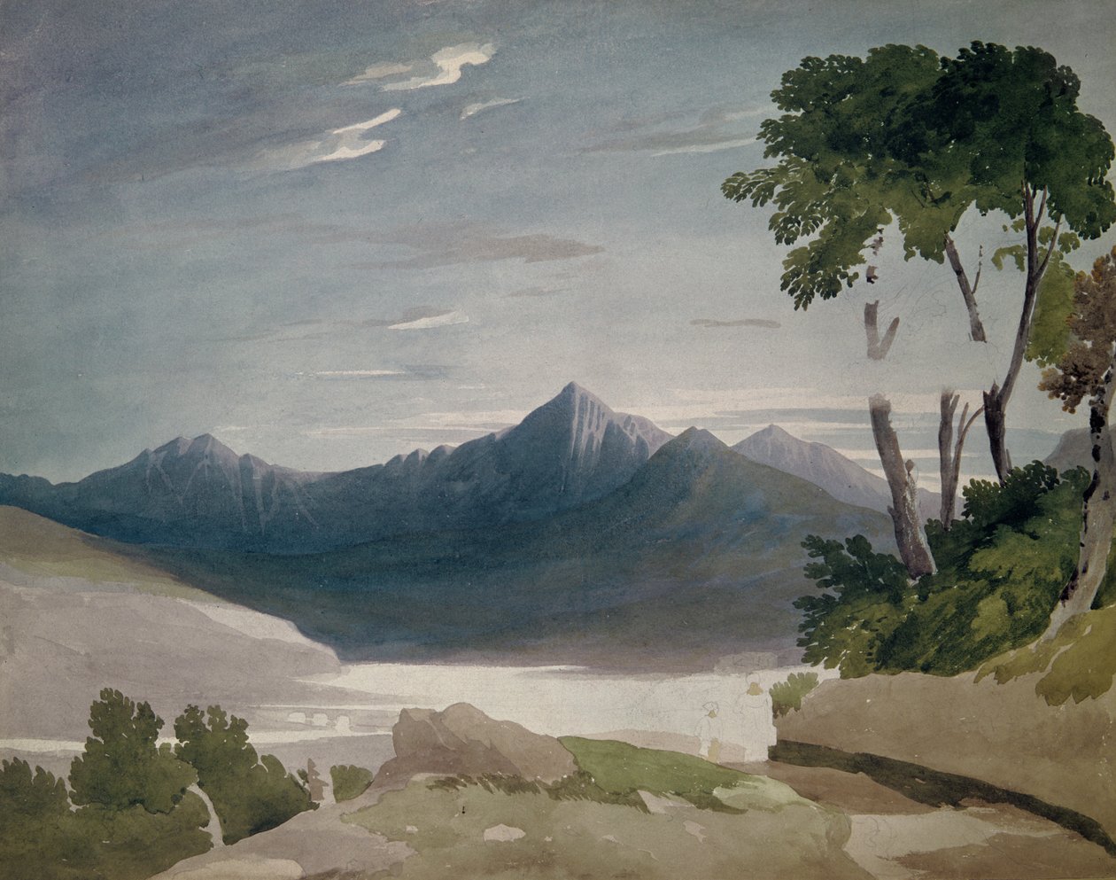 Snowdon, 1820 körül alkotó: John Varley