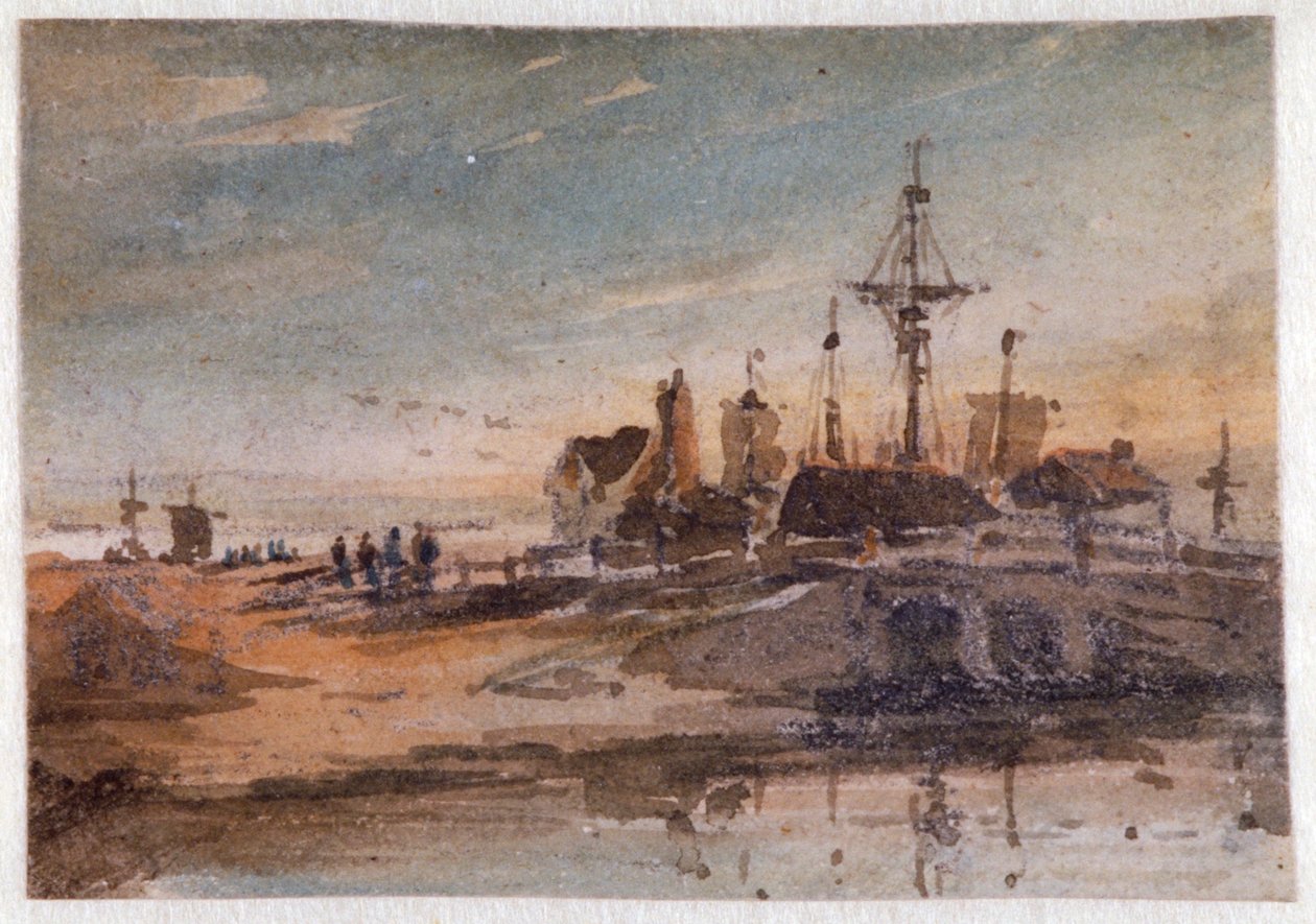 „Parti jelenet”, 1798-1842. alkotó: John Varley I