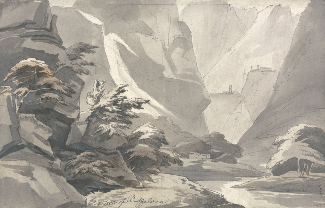 Buffalora kaszkádja alkotó: John Warwick Smith