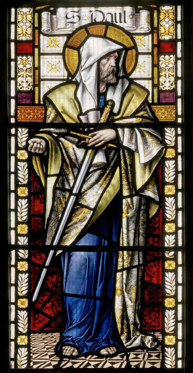 St. Paul, 1891 körül (ólomüveg) alkotó: John William Brown