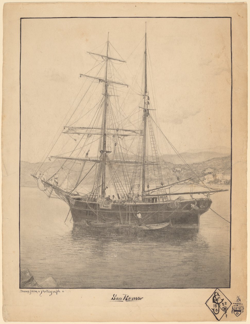 San Remo alkotó: John William Casilear
