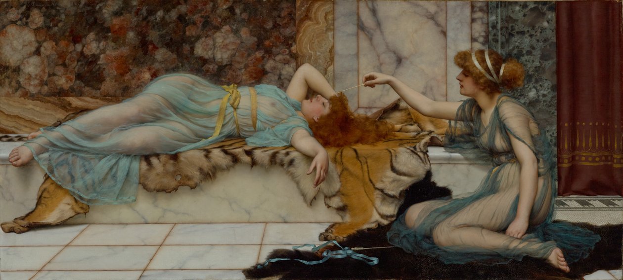 Baj és nyugalom alkotó: John William Godward