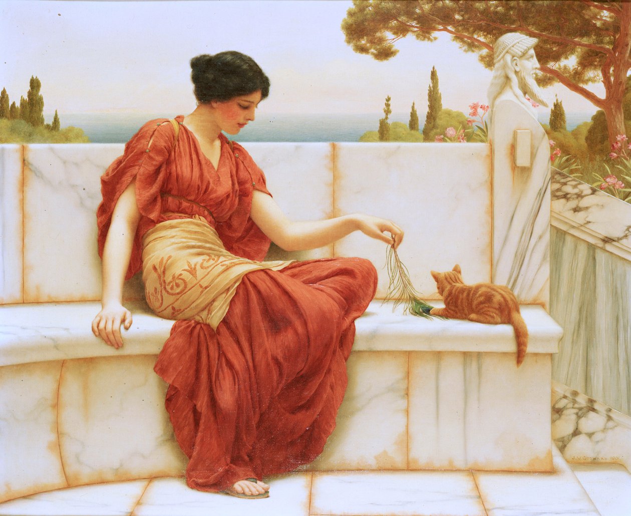 A kedvenc, 1901 alkotó: John William Godward