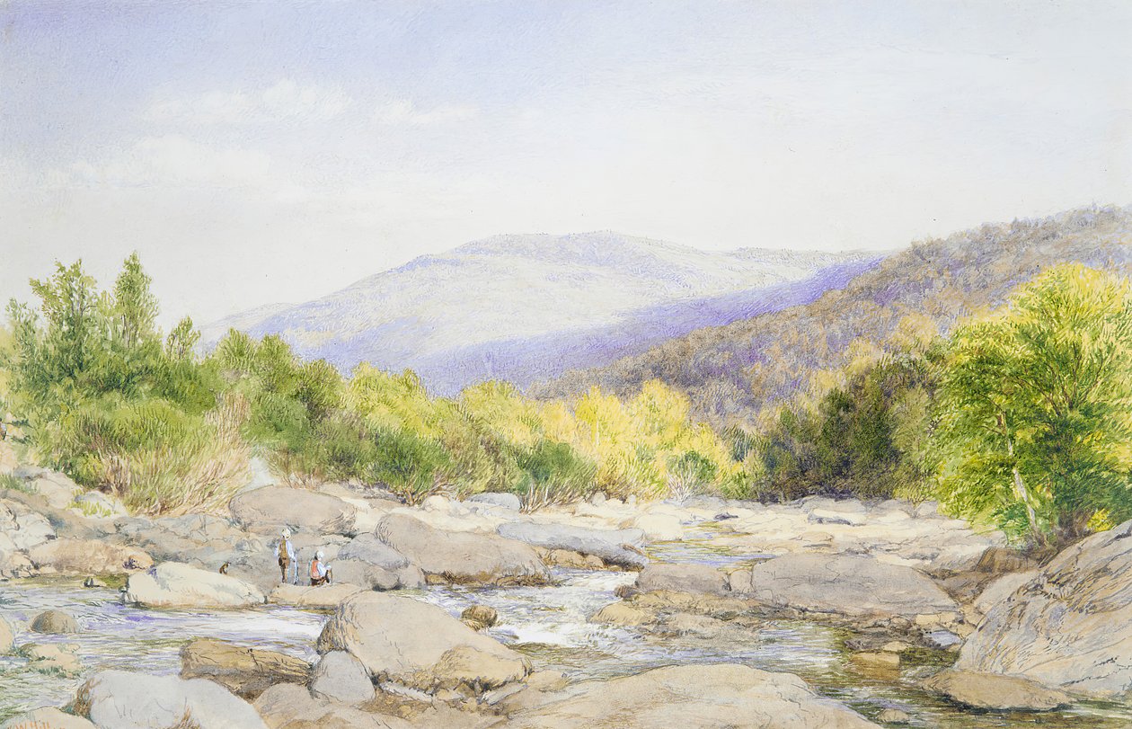 Táj: Kilátás a Catskill-patakra, 1867. alkotó: John William Hill