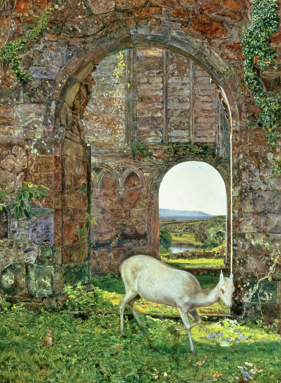 Rylstone fehér őzike alkotó: John William Inchbold
