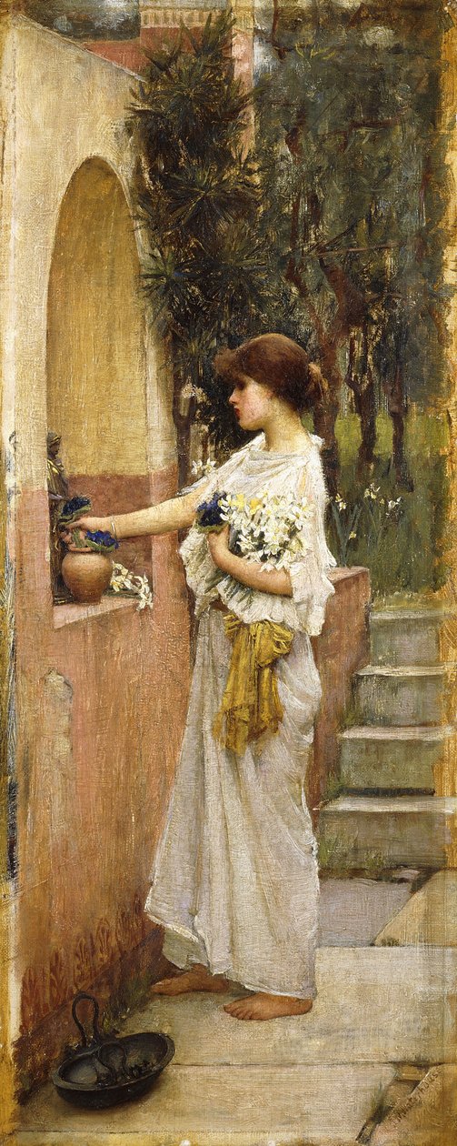 Egy római felajánlás alkotó: John William Waterhouse