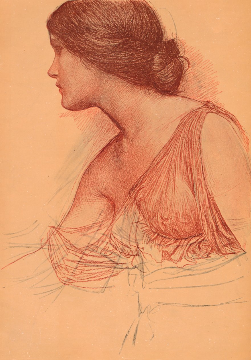 Egy szangvinikus tanulmányból, c1899 alkotó: John William Waterhouse