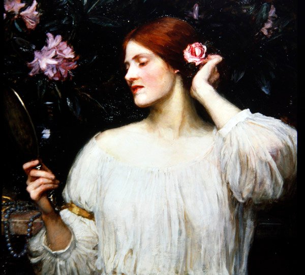Hiúság, 1910 körül (olaj, vászon) alkotó: John William Waterhouse