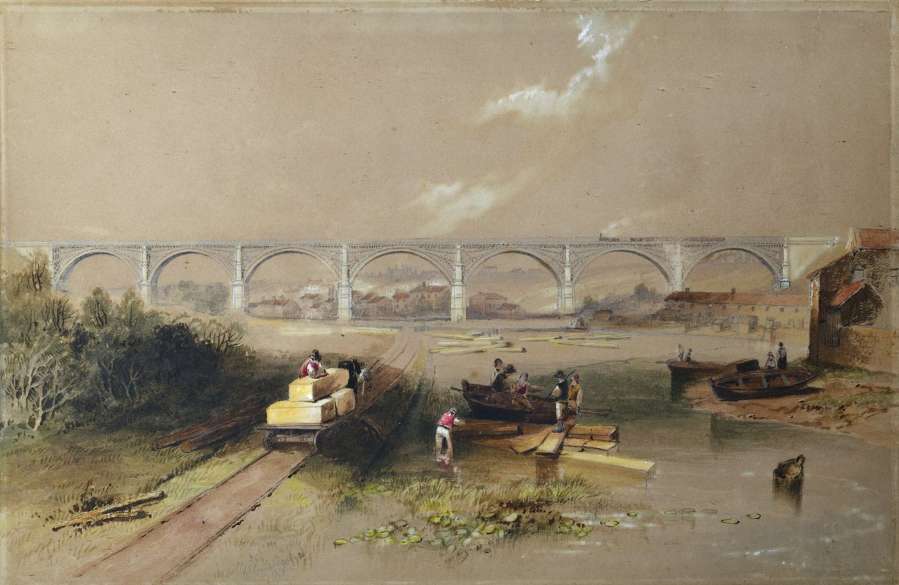 Willington Dean viadukt alkotó: John Wilson (after) Carmichael