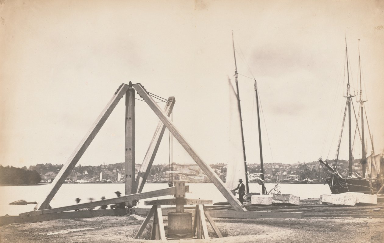 A washingtoni vízvezeték építése,1858-1859 (fénykép) alkotó: John Wood