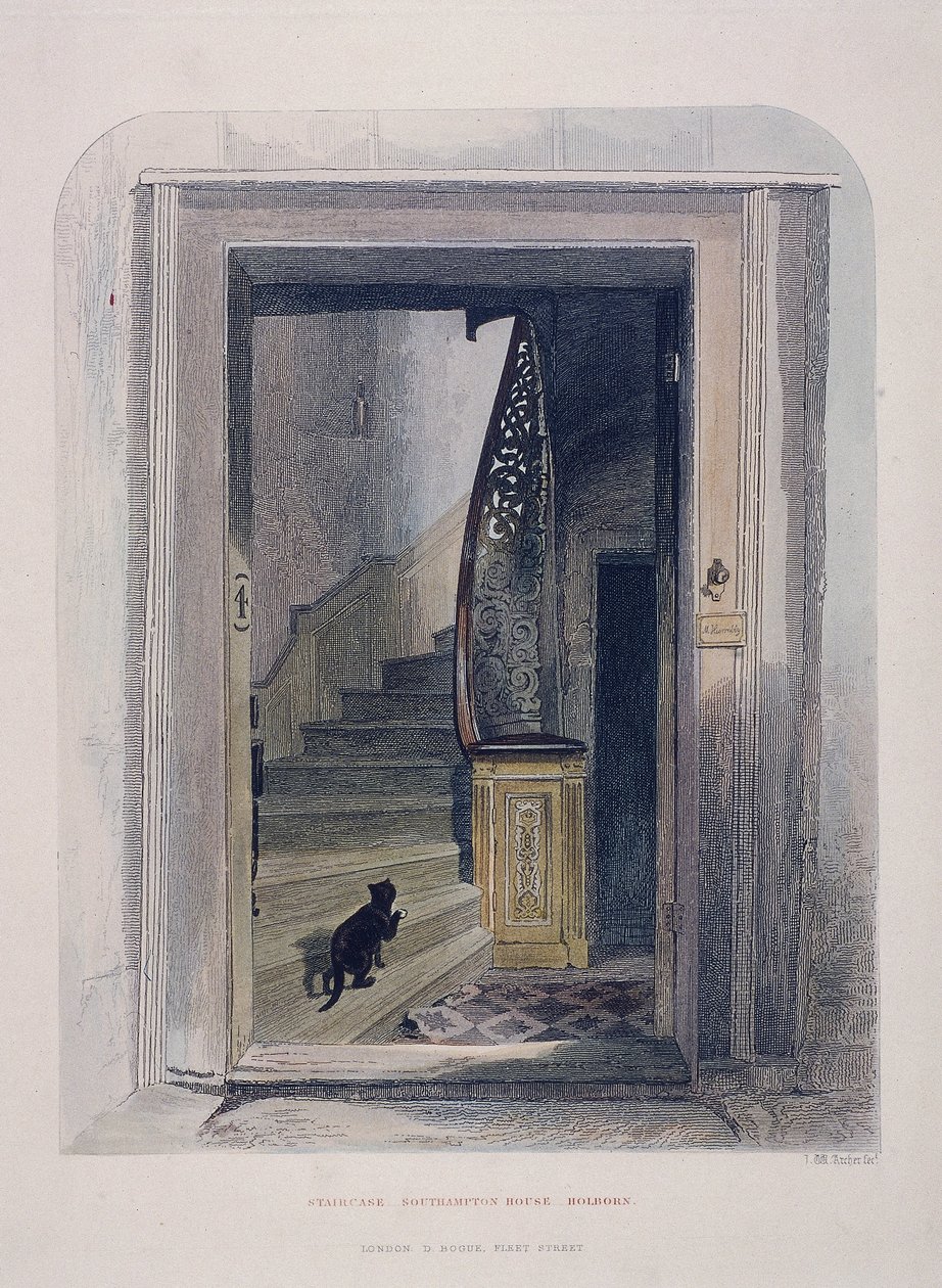 Southampton House, Chancery Lane, London, 1851 alkotó: John Wykeham Archer