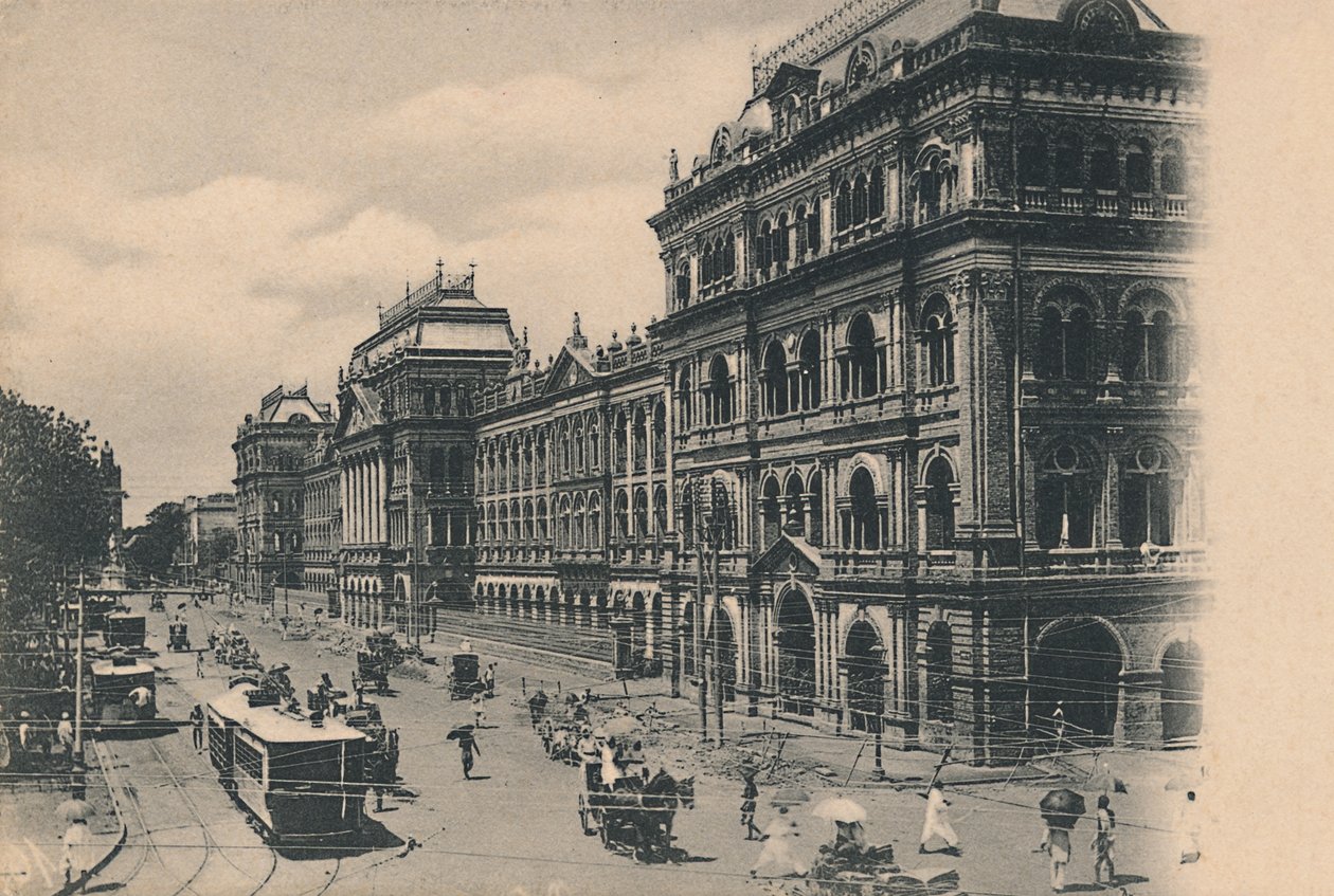 „Kalkutta íróépületek látképe”, 1910. alkotó: Johnston and Hoffmann