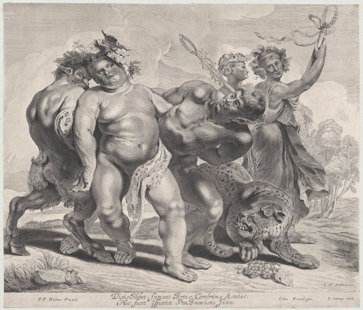 Bacchus részegsége, 1630-57., 1630-57. alkotó: Jonas Suyderhoef