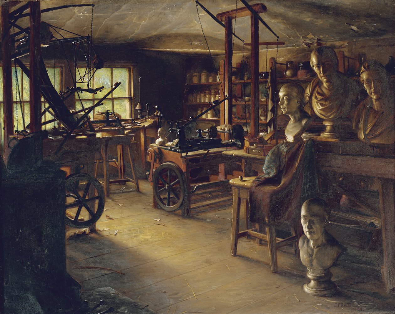 James Watt műhelye, 1889 alkotó: Jonathan Pratt