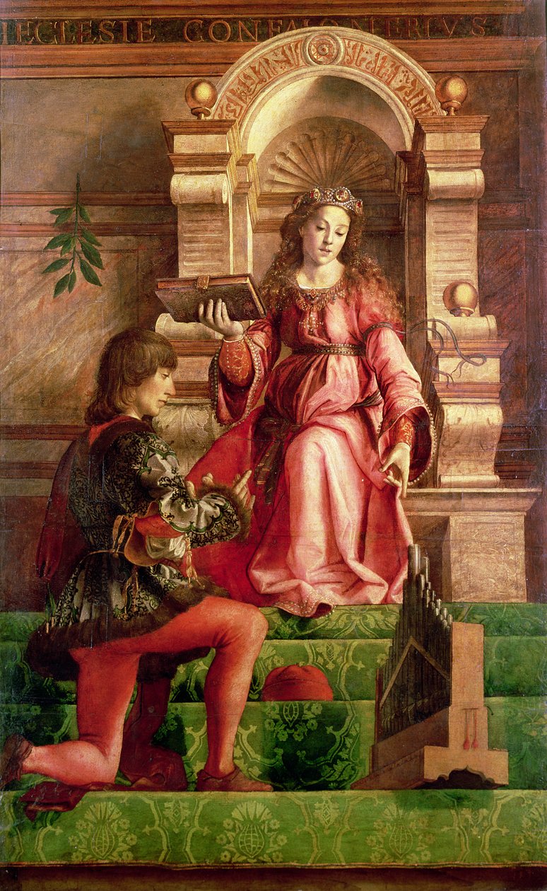 Zene, 1480 körül alkotó: Joos van Gent