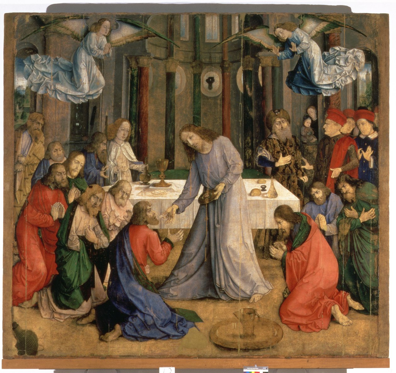 Az utolsó vacsora avagy, Az apostolok közössége, 1474 alkotó: Joos van Gent
