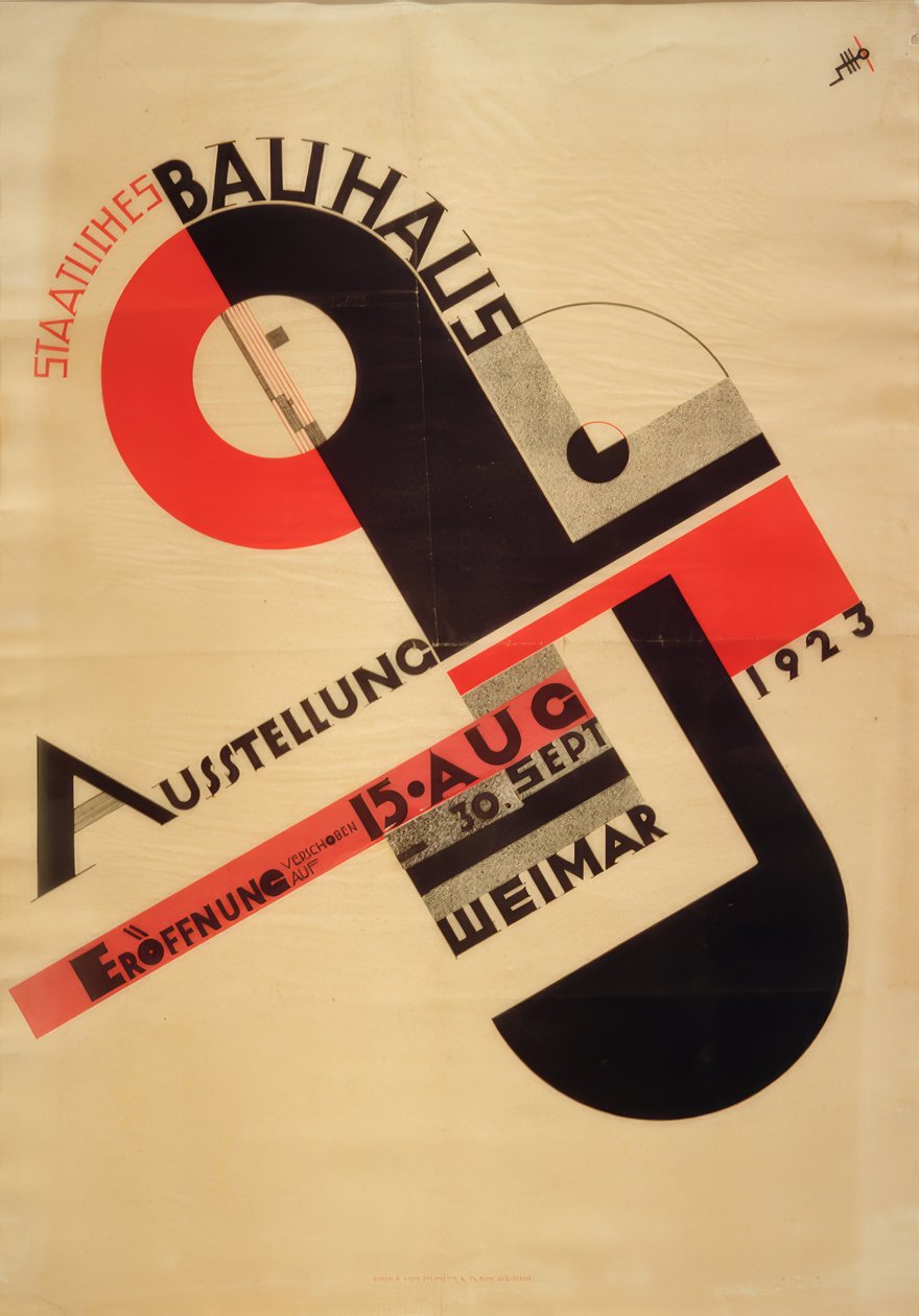 Állami Bauhaus Kiállítás Weimari 1923 alkotó: Joost Schmidt