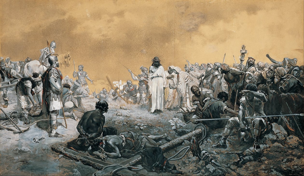 Érkezés a kálváriára alkotó: José de Echenagusía