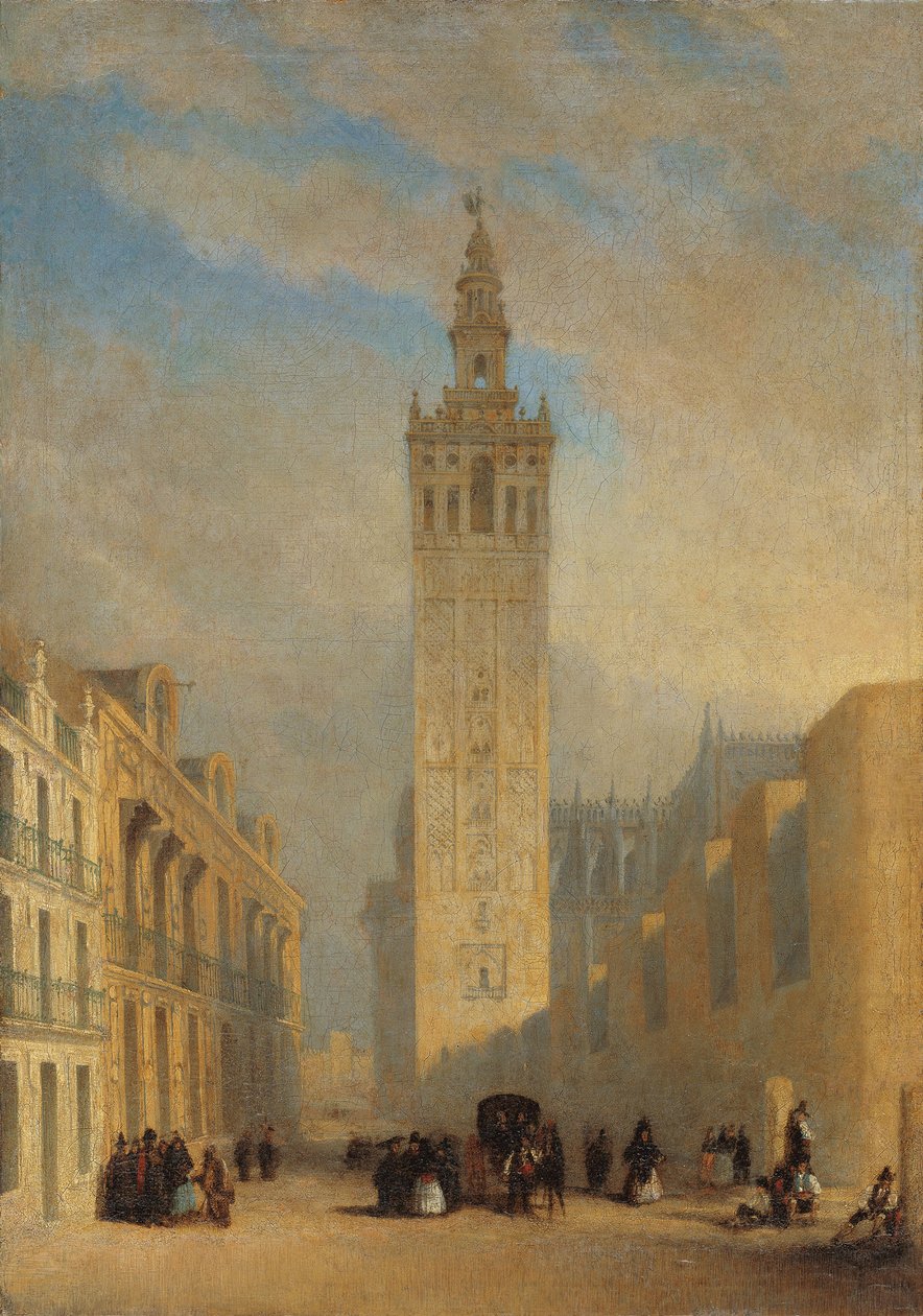 A Giralda a Calle Placentines felől nézve alkotó: José Domínguez Bécquer