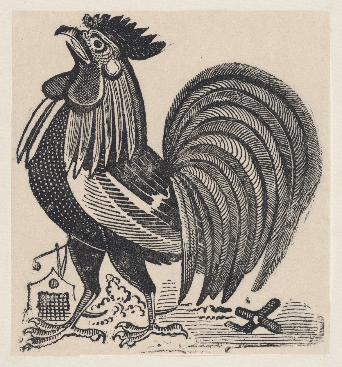 Egy kakas, kb. 1880-1910., kb. 1880-1910. alkotó: José Guadalupe Posada