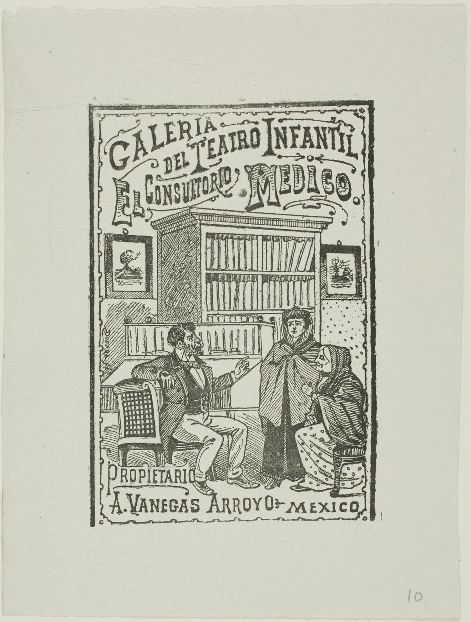 Az orvosi rendelő alkotó: José Guadalupe Posada