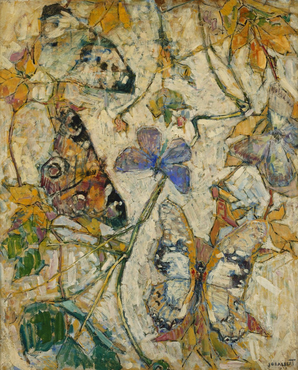 Pillangók; Pillangók, 1918 alkotó: Josef Albert