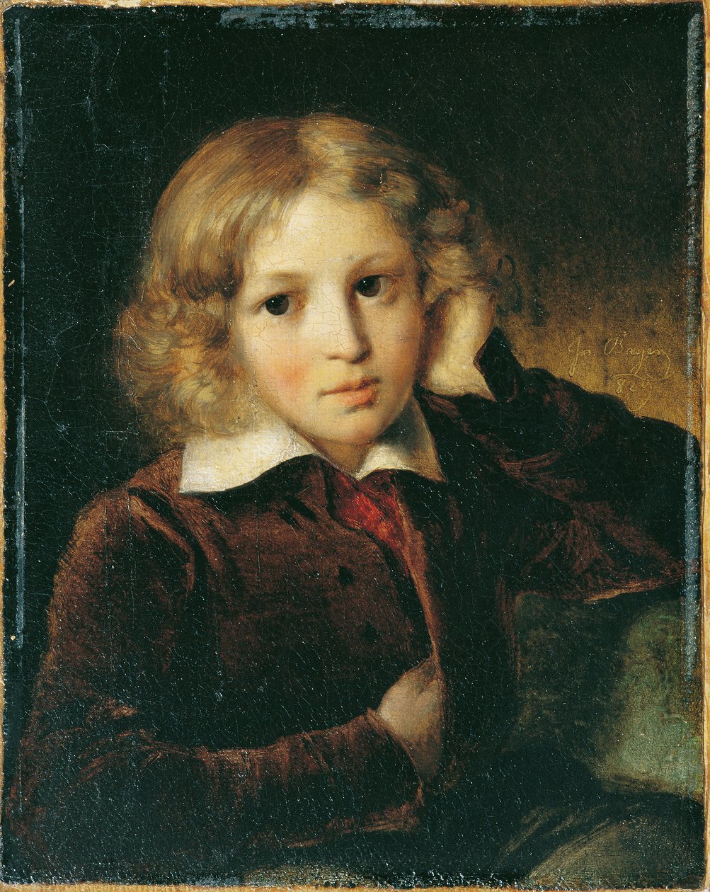 fiú portré alkotó: Josef Bayer