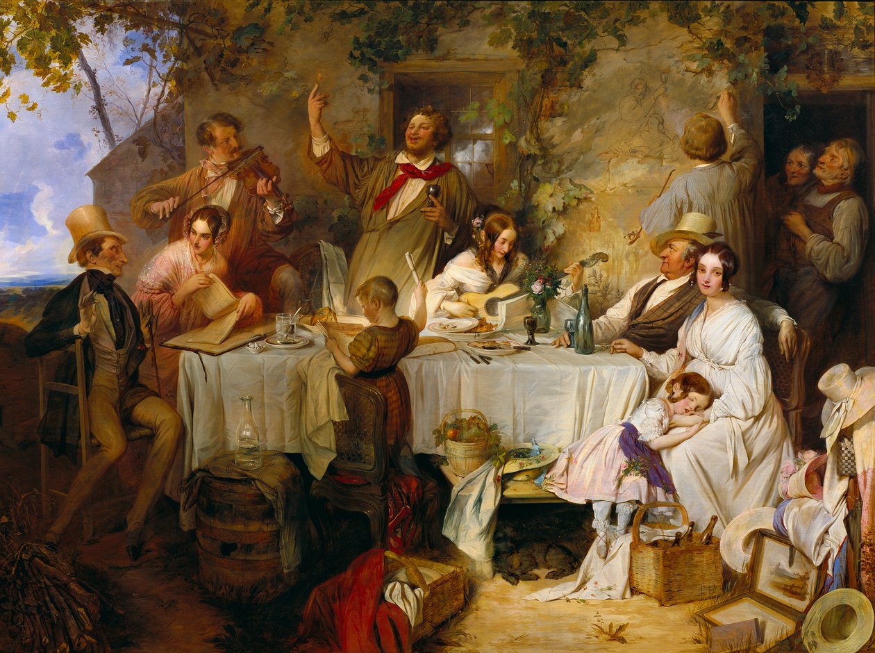 bor, nők és dal alkotó: Josef Danhauser