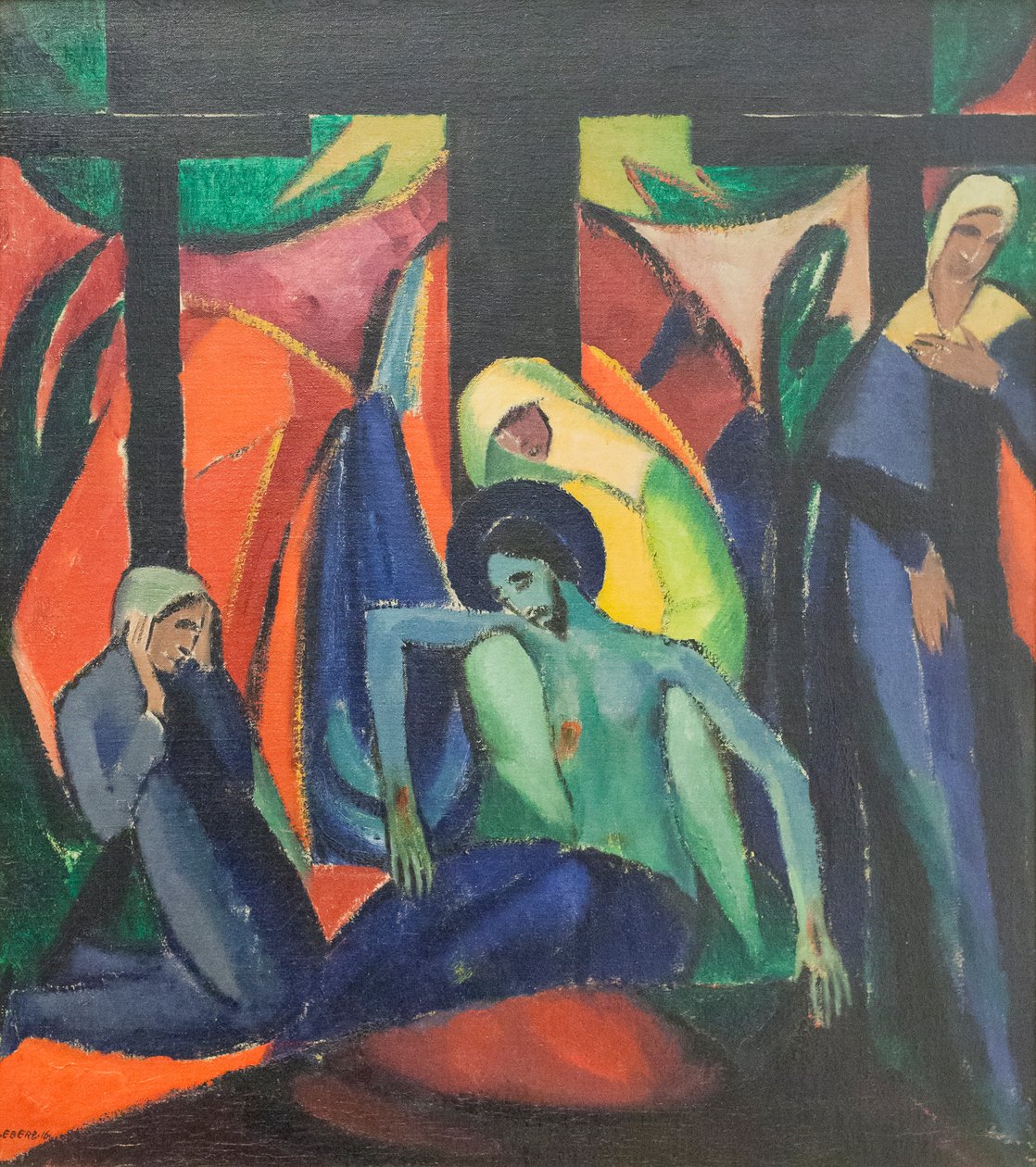 A lerakódás alkotó: Josef Eberz