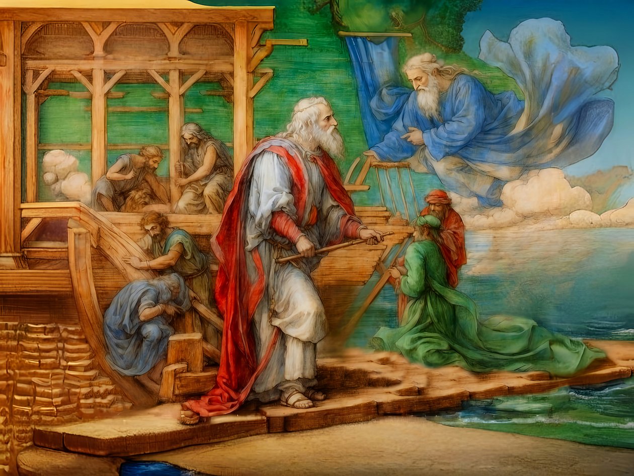 A1_Genezis_16-Noah bárkája alkotó: Josef Johann Michel