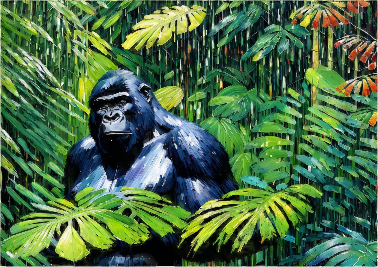 Állatok: Gorilla 1 alkotó: Josef Johann Michel