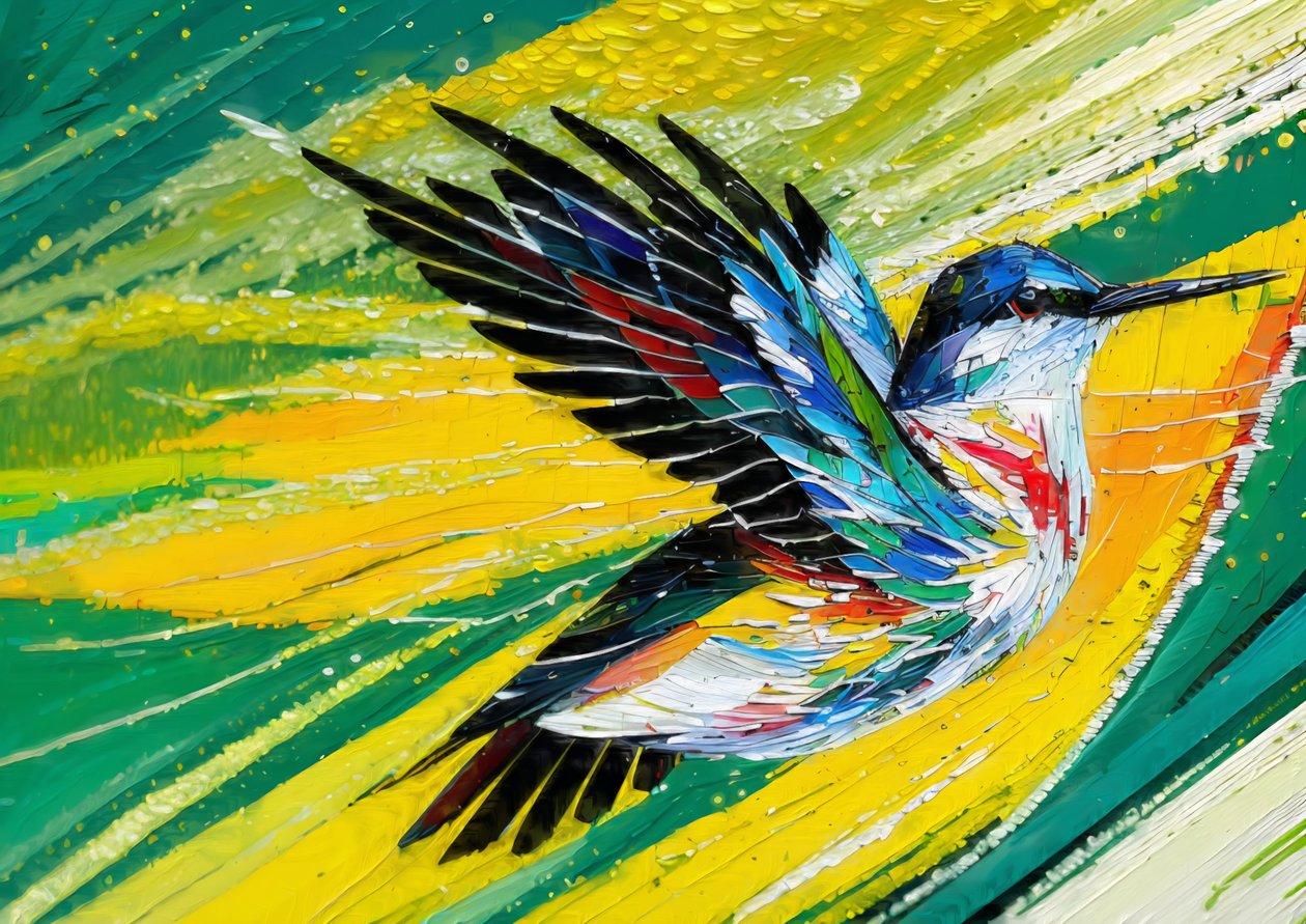 Animals: hummingbird 1 alkotó: Josef Johann Michel