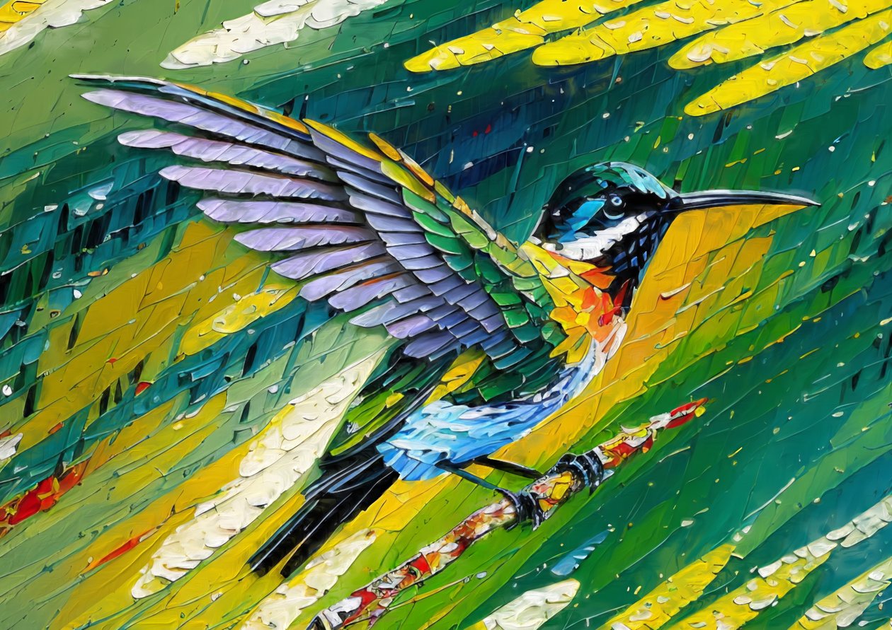 Állatok: kolibri 4 alkotó: Josef Johann Michel