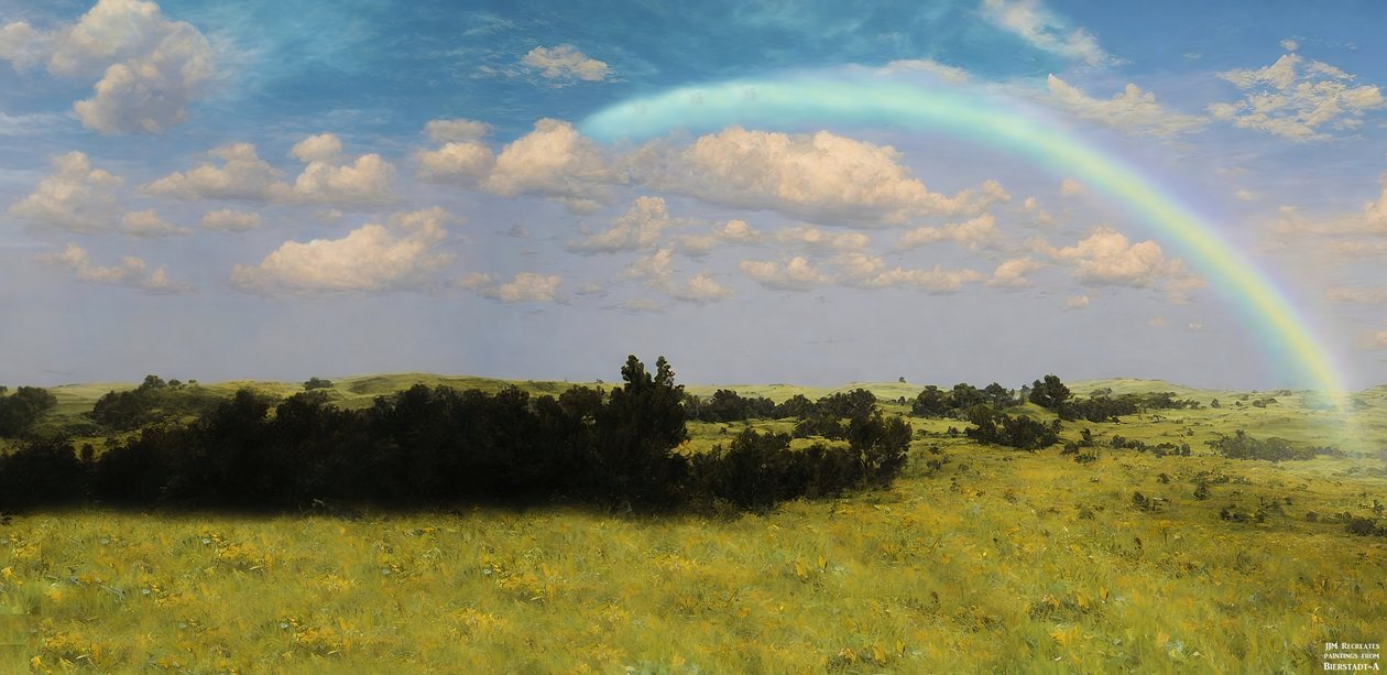 JJM újraalkotja Bierstadt-A: A vihar után alkotó: Josef Johann Michel