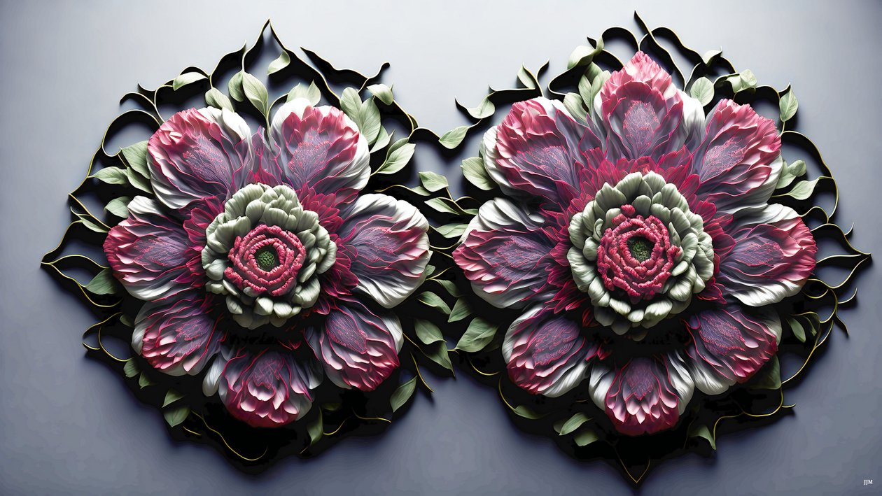 mandala: bazsarózsa-virág elemek_02 alkotó: Josef Johann Michel