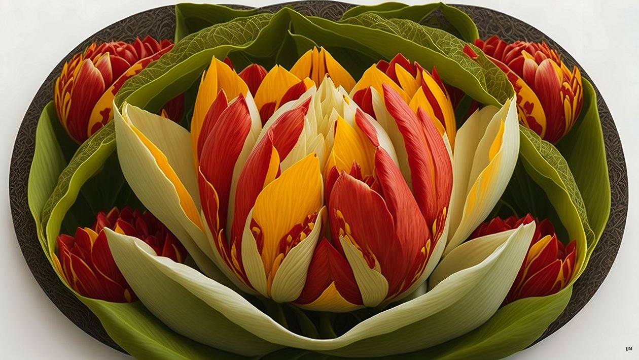 mandala: tulipán elemek_01 alkotó: Josef Johann Michel