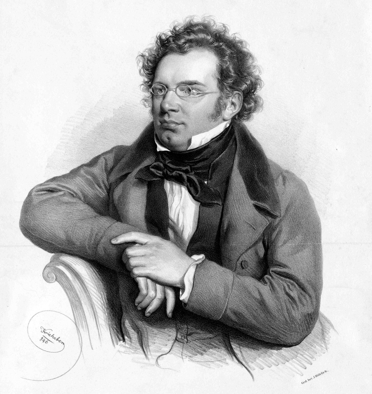 Franz Schubert alkotó: Josef Nikolaus Kriehuber