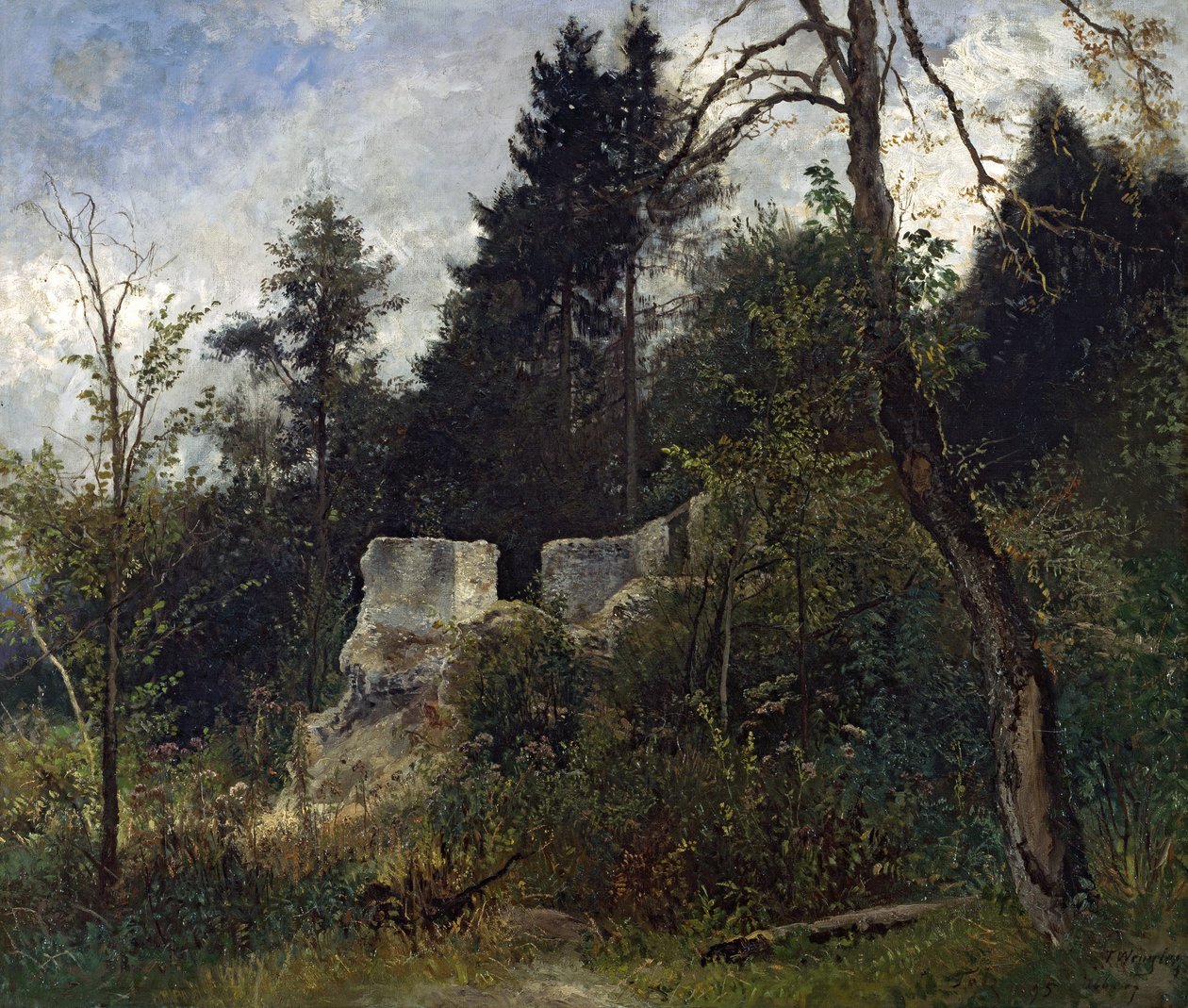 Táj romokkal alkotó: Josef Wenglein