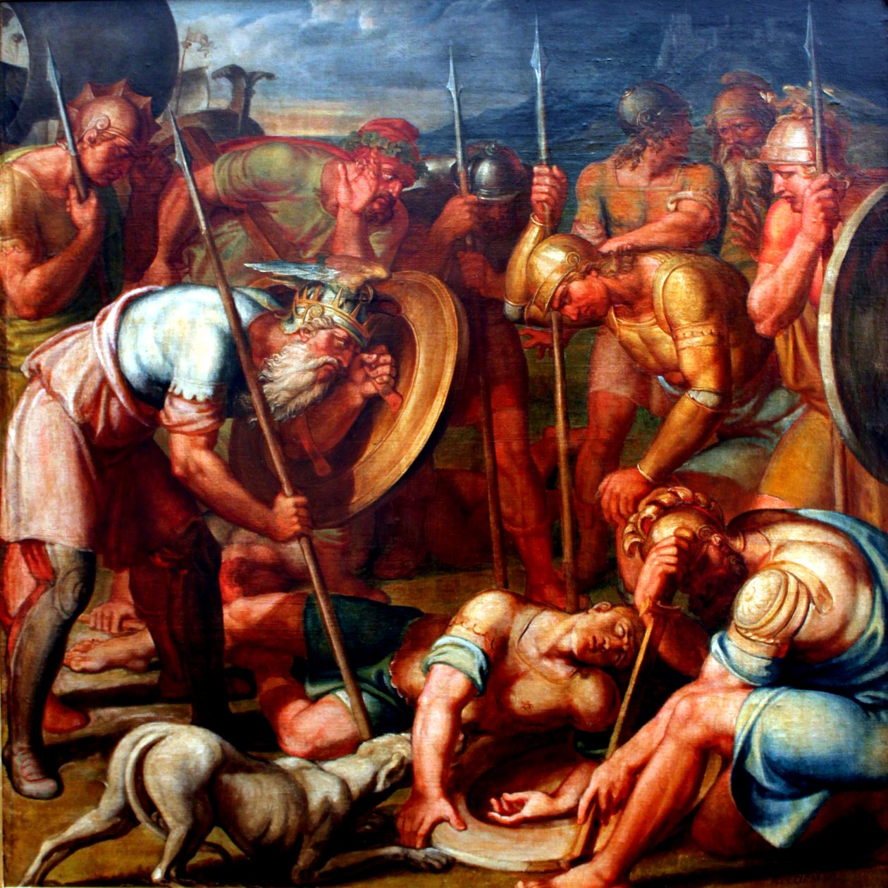 Oscar halála (Ossian verseiből) alkotó: Joseph Anton Koch