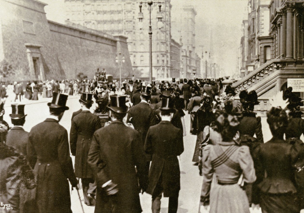 Húsvét vasárnap, 5th Ave., New York City, 1898 alkotó: Joseph Byron