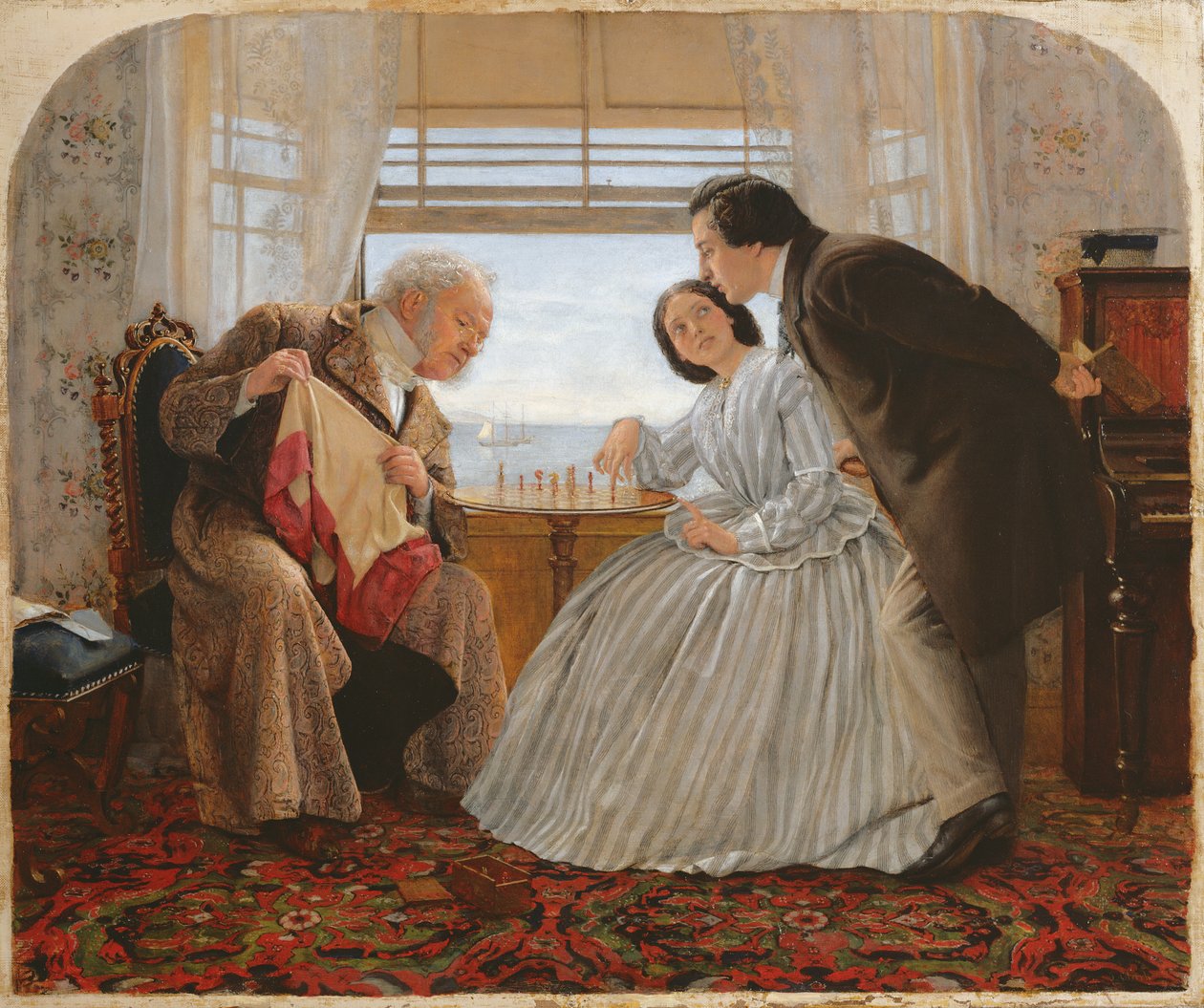 A sakkozók, 1860 alkotó: Joseph Clark