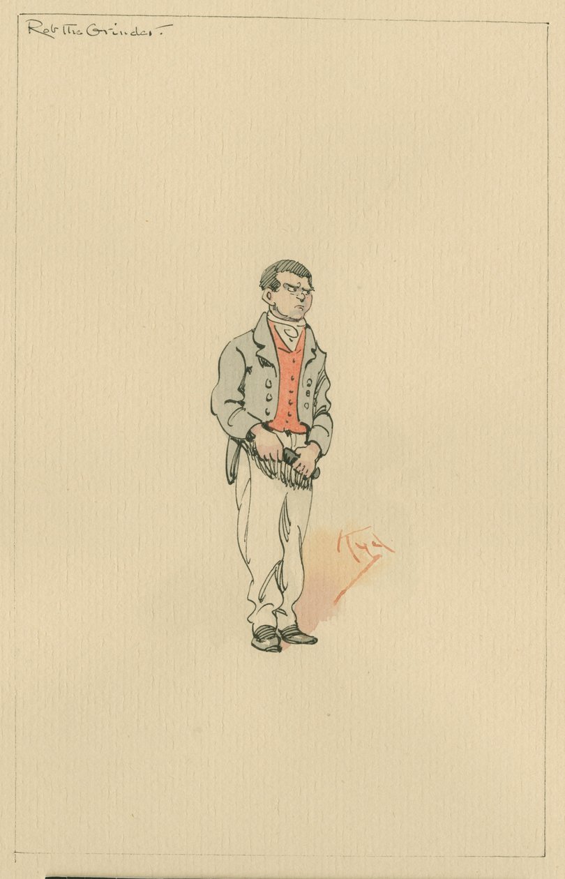 Rob the Grinder, 1920 körül (toll és tinta WC-vel papíron) alkotó: Joseph Clayton Clarke