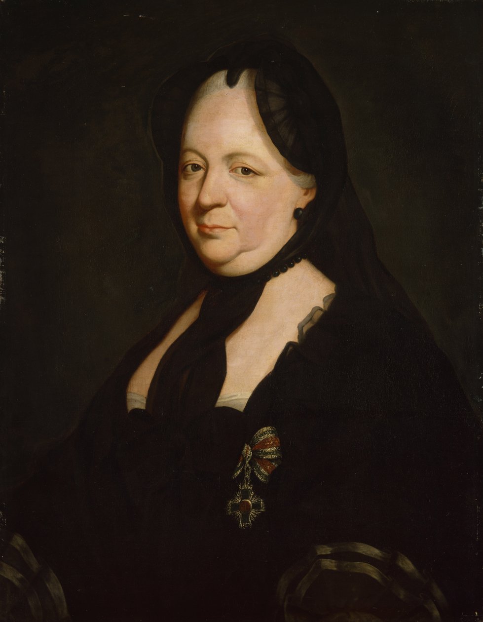 Mária Terézia gyászol alkotó: Joseph Ducreux