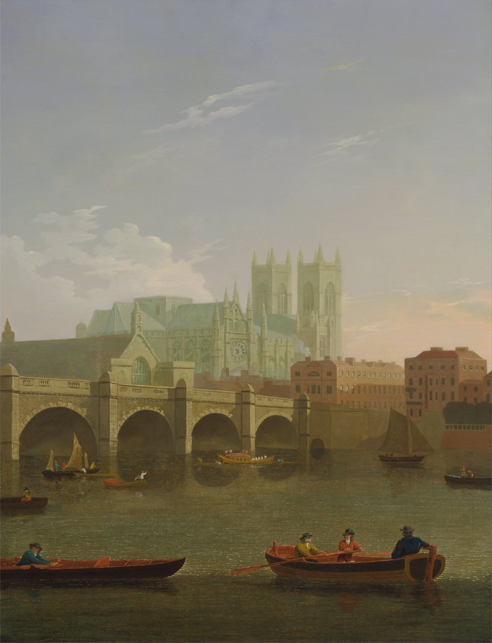 Westminster apátság és híd alkotó: Joseph Farington